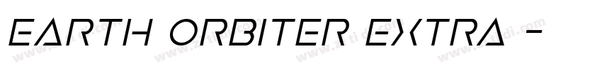 Earth Orbiter Extra 字体转换